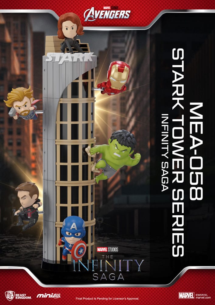 Marvel Mini Egg Attack Figurer 12 cm - Infinity Saga Stark Tower Beast Kingdom Toys