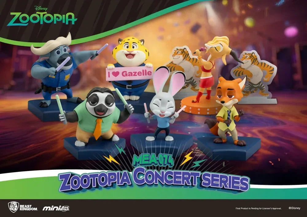 Zootopia Mini Egg Attack Blind Box Figurer - Concertserie 8 cm (6 stycken) Beast Kingdom Toys