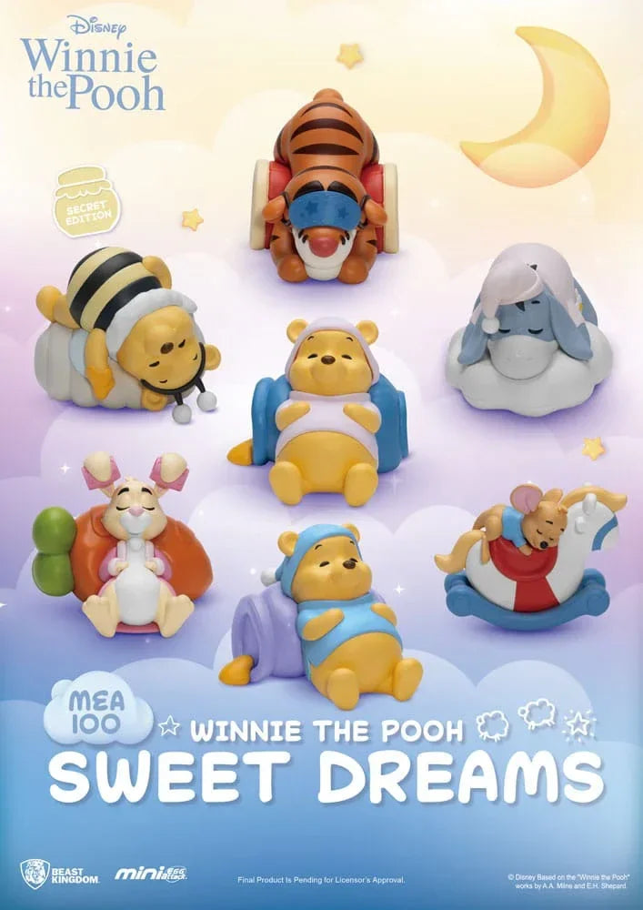 Winnie the Pooh Mini Egg Attack Blind Box Figurer - Sweet Dreams 6 cm Assortment (6) Beast Kingdom Toys
