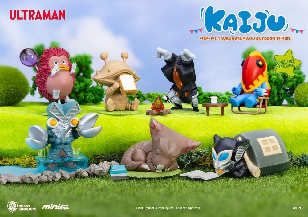 Ultraman Mini Egg Attack Utomhusserie Figurer Tsuburaya Kaiju Blind Box (6) 7 cm Beast Kingdom Toys