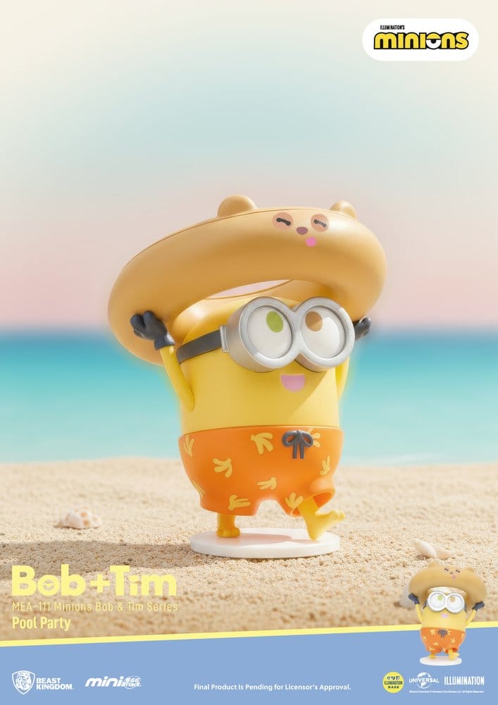 Minions Mini Egg Attack Blind Box Figurer Minions Bob & Tim serie 9 cm Sortiment (6)
