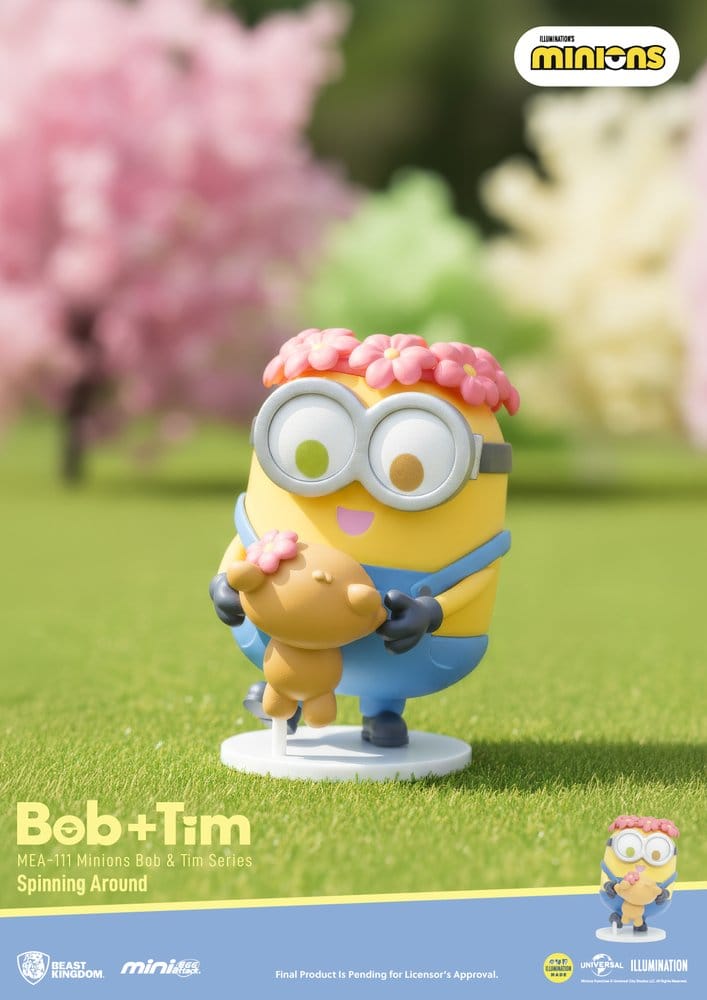 Minions Mini Egg Attack Blind Box Figurer Minions Bob & Tim serie 9 cm Sortiment (6)