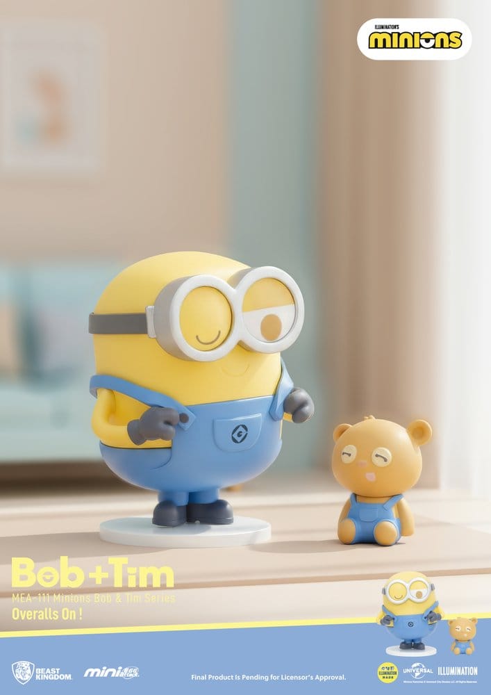 Minions Mini Egg Attack Blind Box Figurer Minions Bob & Tim serie 9 cm Sortiment (6)
