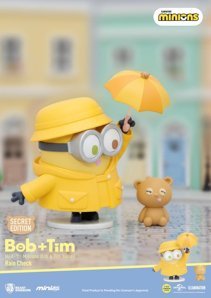 Minions Mini Egg Attack Blind Box Figurer Minions Bob & Tim serie 9 cm Sortiment (6)