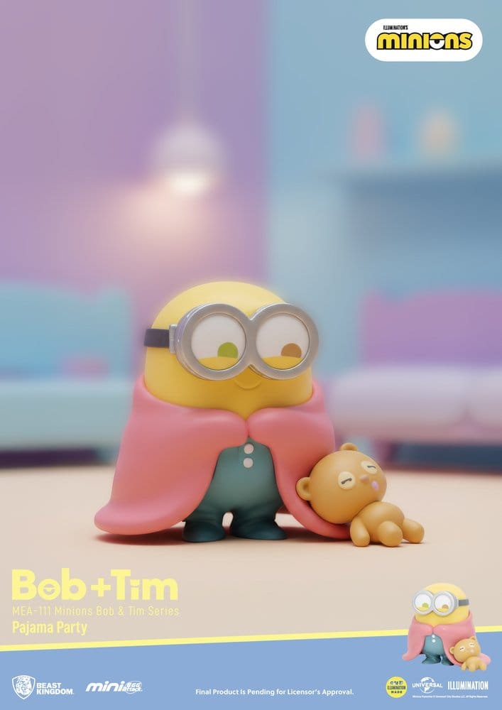 Minions Mini Egg Attack Blind Box Figurer Minions Bob & Tim serie 9 cm Sortiment (6)