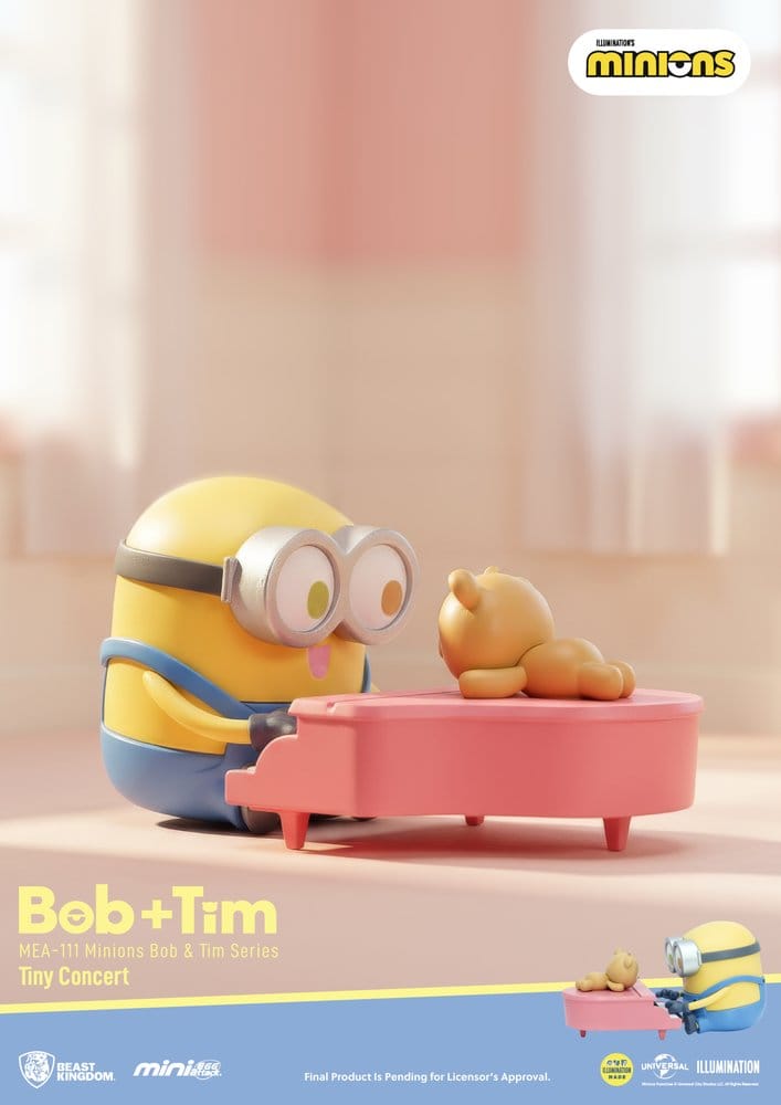 Minions Mini Egg Attack Blind Box Figurer Minions Bob & Tim serie 9 cm Sortiment (6)