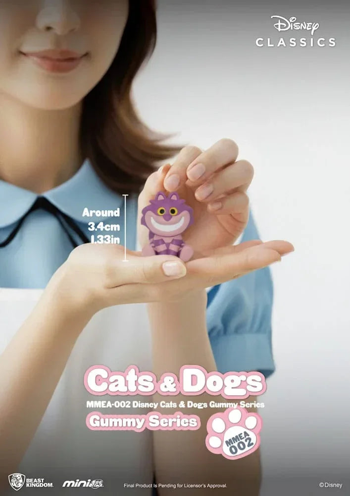 Disney Katter & Hundar Mini Egg Attack Blind Box Figurer Gummy Series 3 cm Sortiment (24) Beast Kingdom Toys
