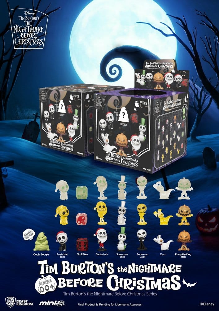 The Nightmare Before Christmas Mini Figurer Sortiment (24)