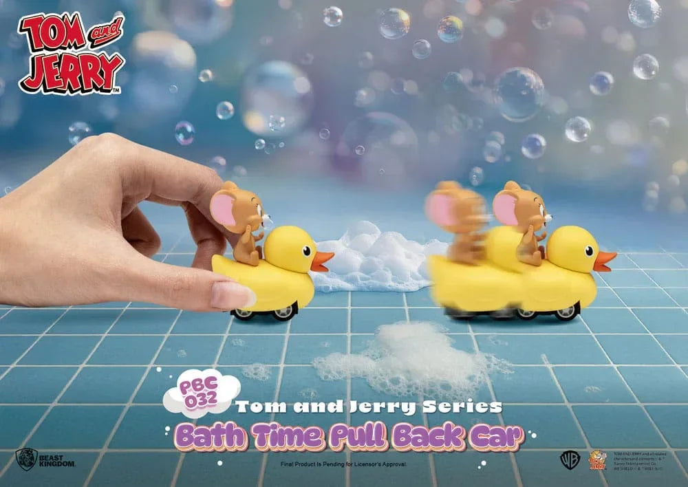 Tom & Jerry Pull Back Cars Badkar Blind Box 6-Pack Beast Kingdom Toys