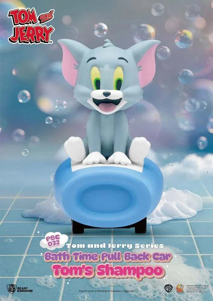 Tom & Jerry Pull Back Cars Badkar Blind Box 6-Pack Beast Kingdom Toys
