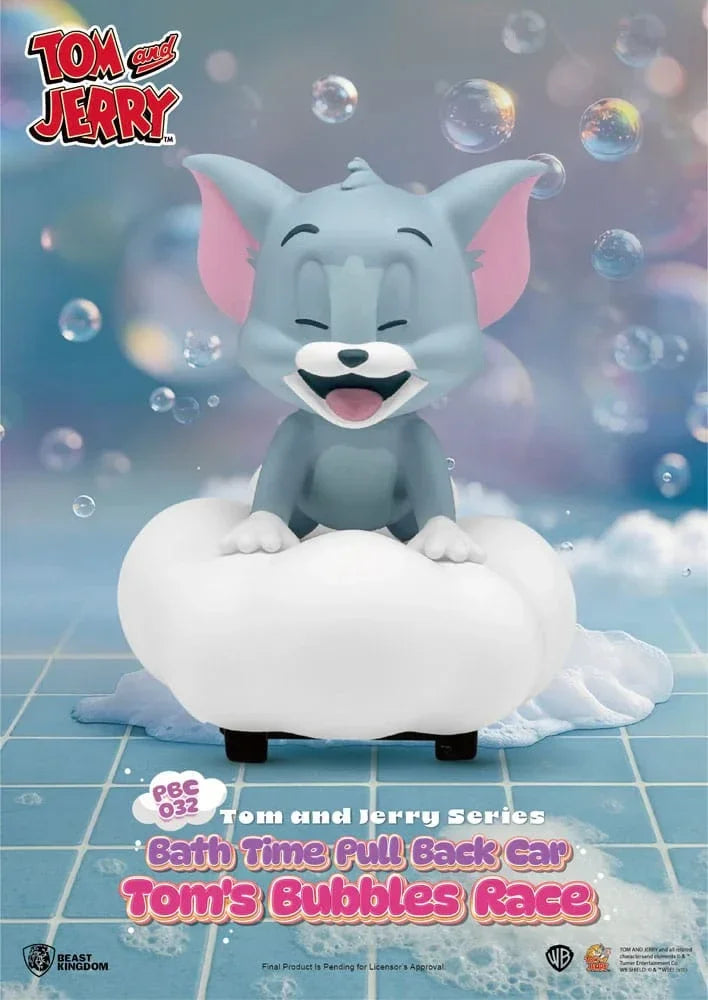 Tom & Jerry Pull Back Cars Badkar Blind Box 6-Pack Beast Kingdom Toys