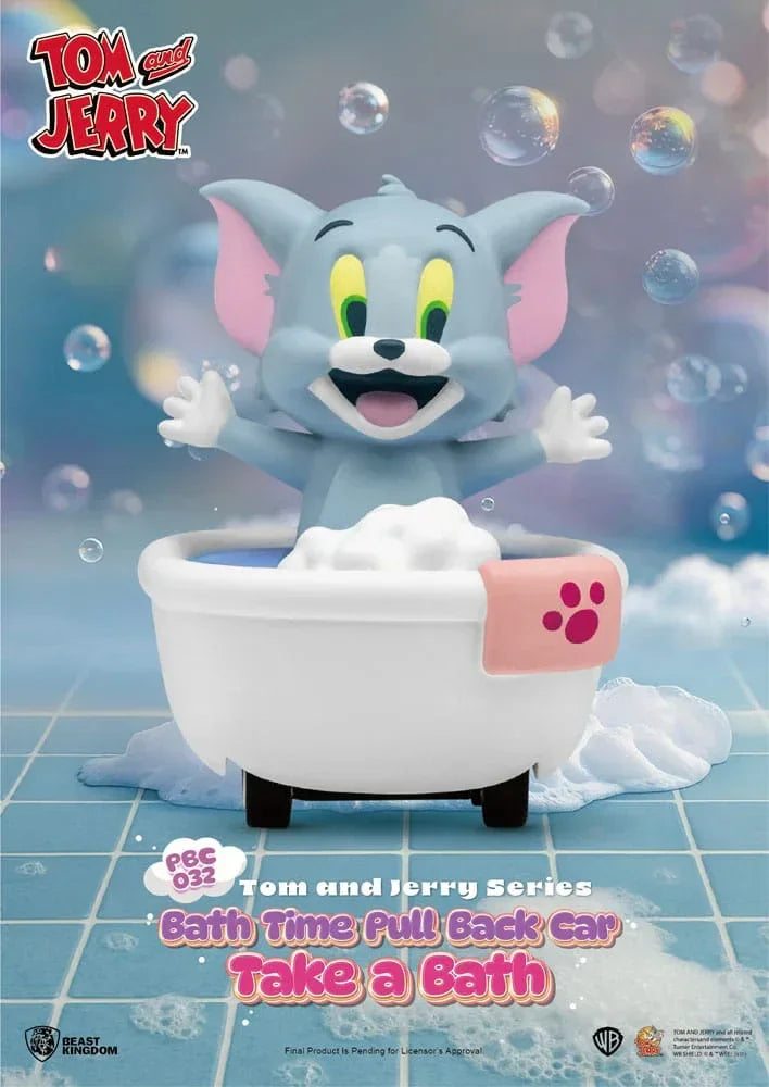Tom & Jerry Pull Back Cars Badkar Blind Box 6-Pack Beast Kingdom Toys