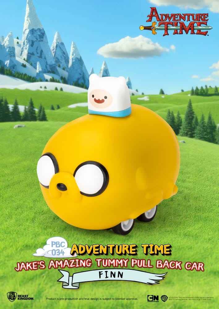 Adventure Time Återdragsbil Jake’s Otroliga Mage 5 cm Blind Box Sortiment (6)