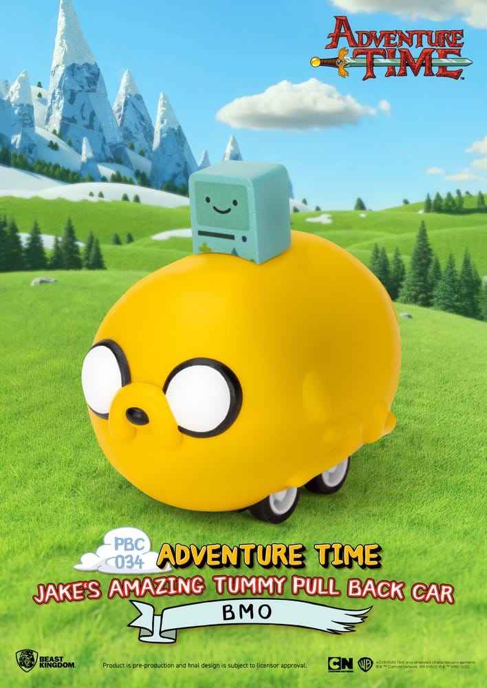 Adventure Time Återdragsbil Jake’s Otroliga Mage 5 cm Blind Box Sortiment (6)