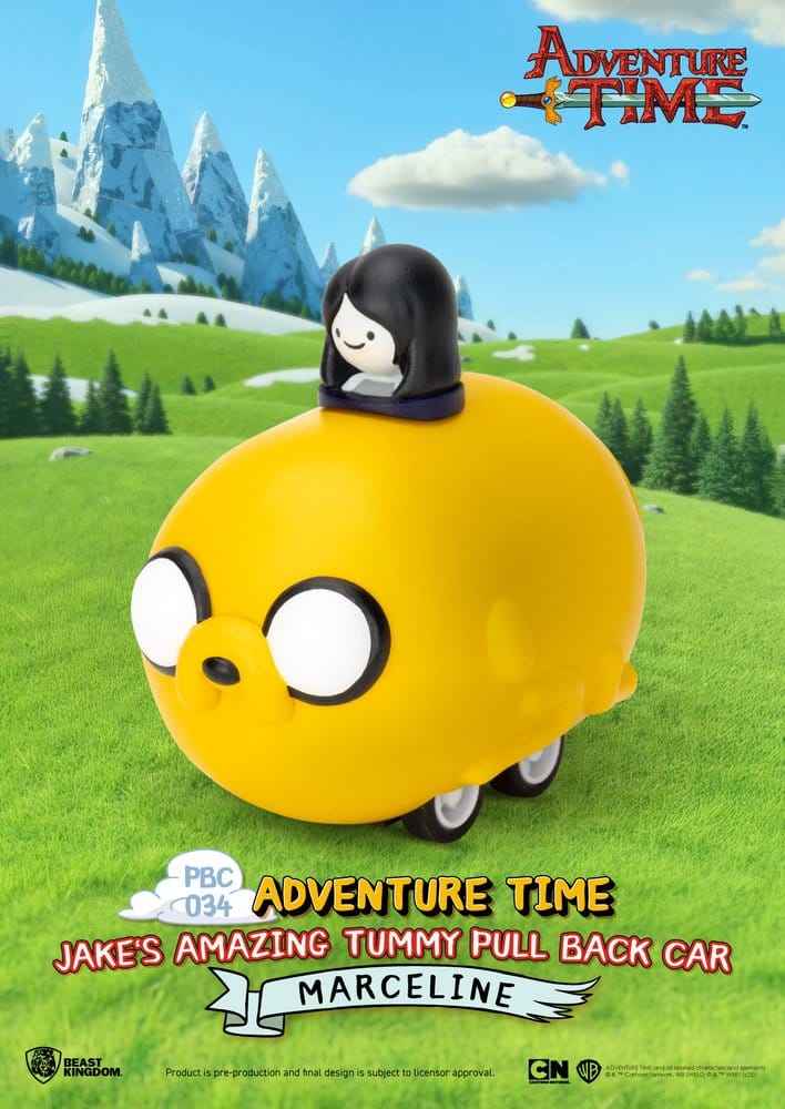 Adventure Time Återdragsbil Jake’s Otroliga Mage 5 cm Blind Box Sortiment (6)