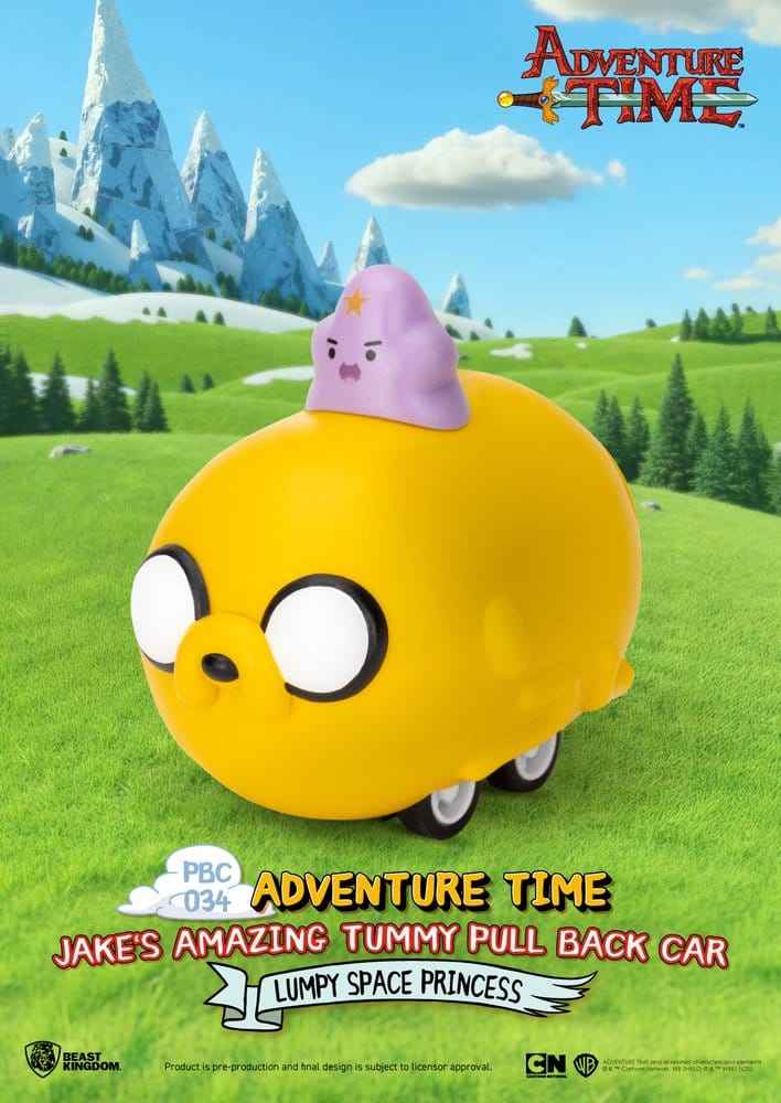 Adventure Time Återdragsbil Jake’s Otroliga Mage 5 cm Blind Box Sortiment (6)