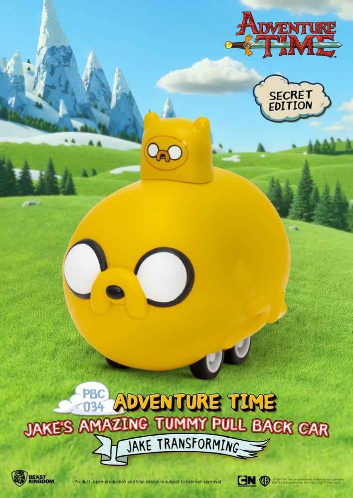 Adventure Time Återdragsbil Jake’s Otroliga Mage 5 cm Blind Box Sortiment (6)