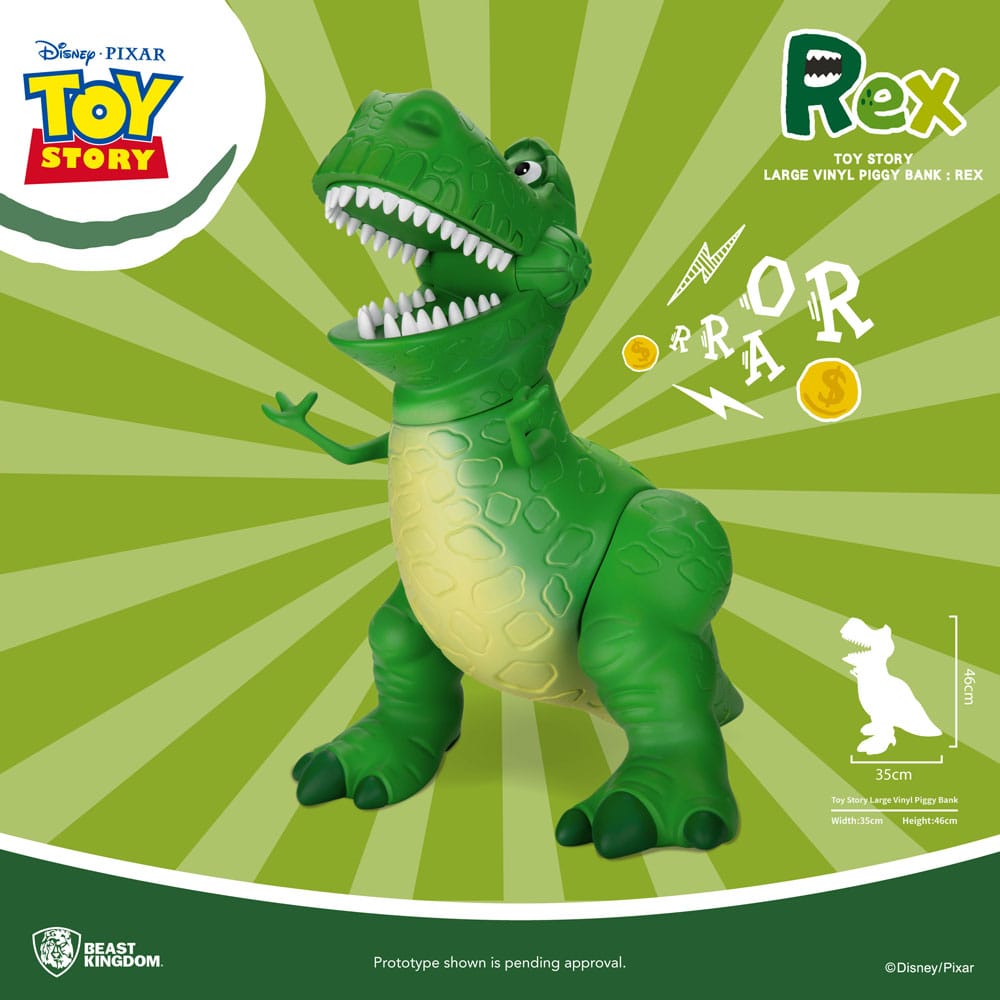 Toy Story Rex Piggy Bank 46 cm Beast Kingdom Toys