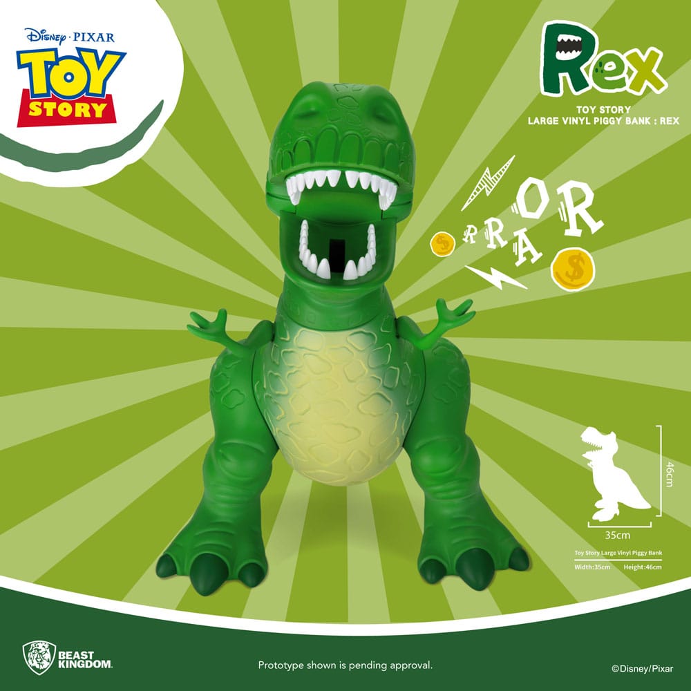 Toy Story Rex Piggy Bank 46 cm Beast Kingdom Toys