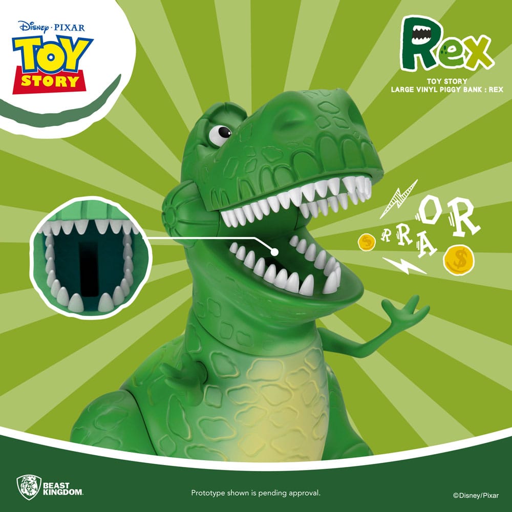 Toy Story Rex Piggy Bank 46 cm Beast Kingdom Toys
