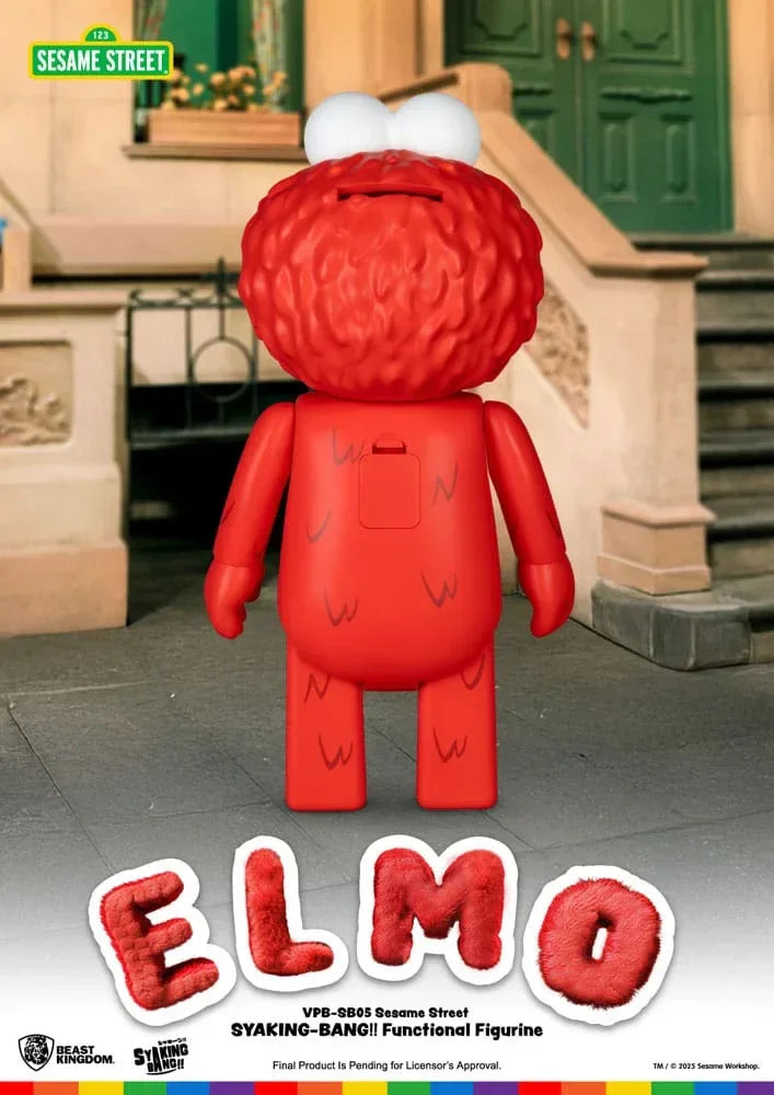 Sesame Street Syaking Bang Vinyl Piggy Bank Elmo 47 cm Beast Kingdom Toys