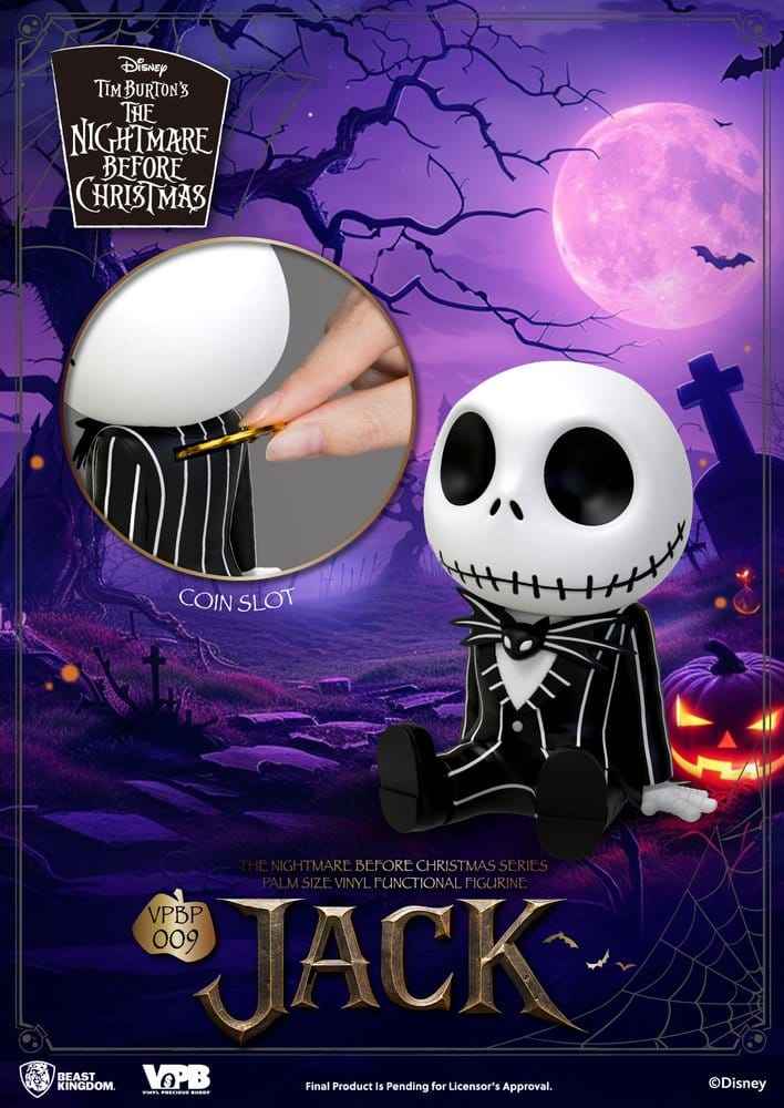 The Nightmare Before Christmas Sparbössa Figur Jack 12 cm, Palmstorlek