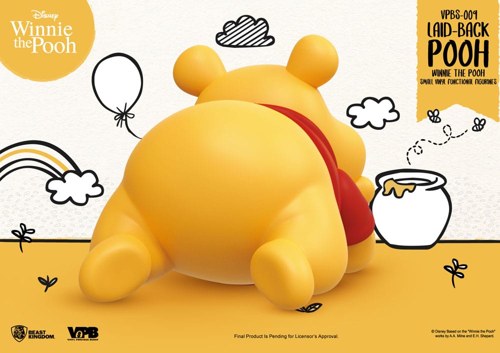 Winnie The Pooh Liten Vinylbank avkopplande Winnie 17 cm