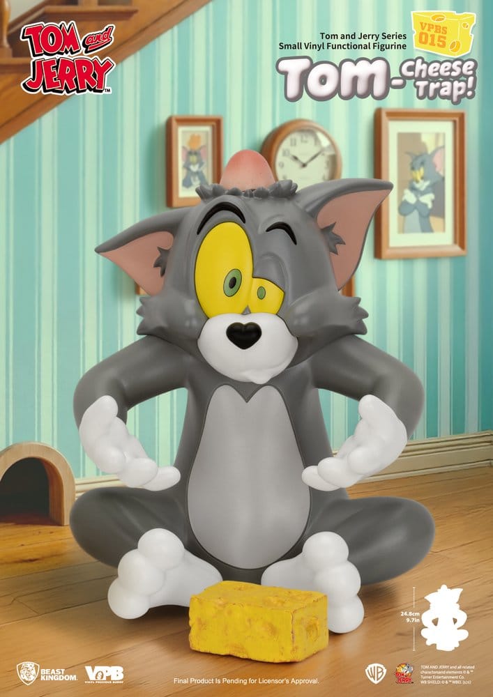 Tom och Jerry Vinyl Sparbössa Liten Serie Tom-Ostfälla! 25 cm