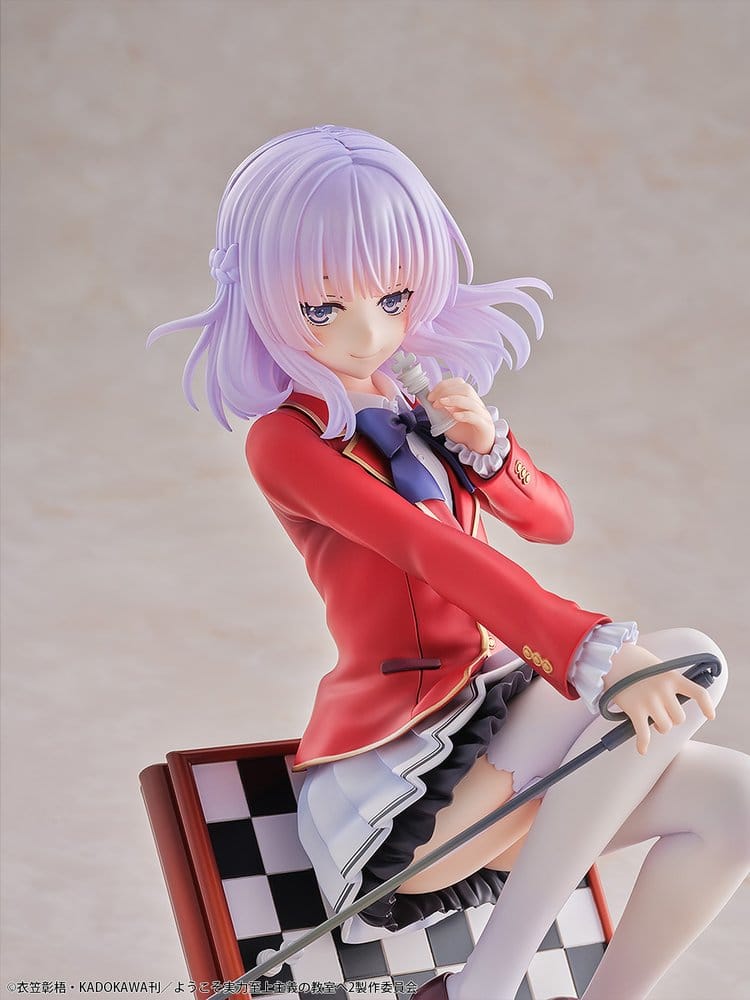 PVC-figur i skala 1/7 av Arisu Sakayanagi från Classroom of the Elite, ca 20 cm