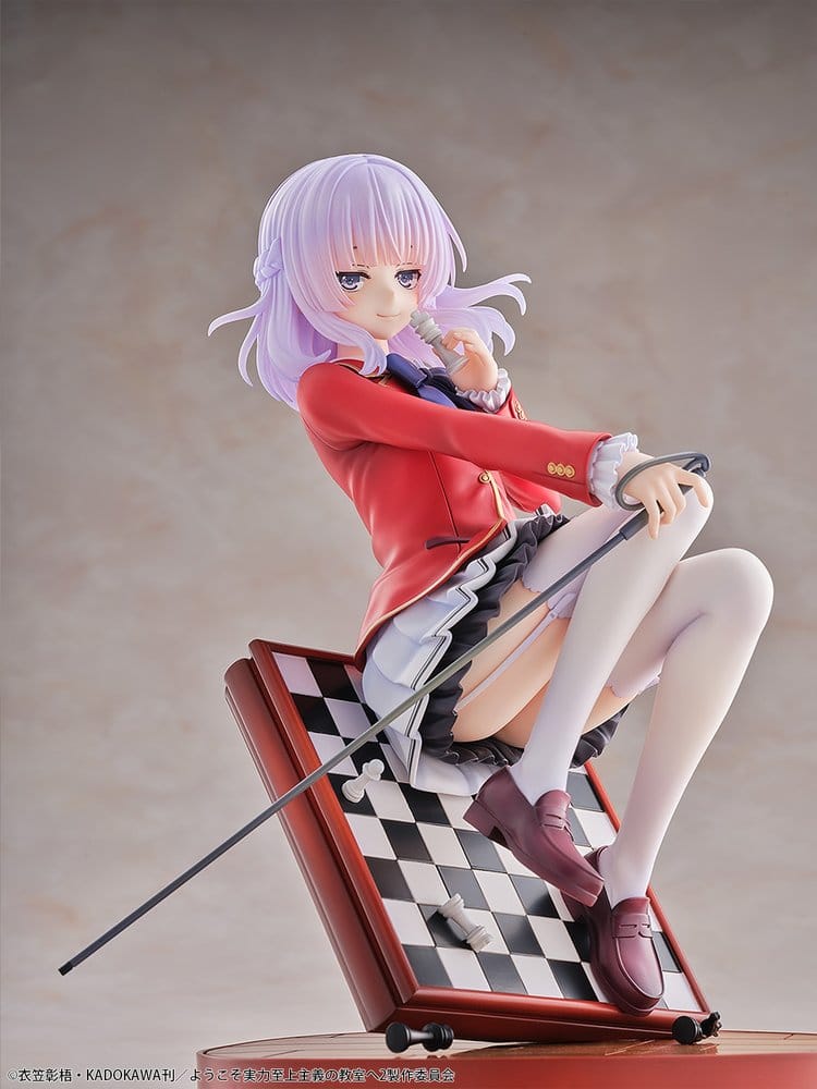 PVC-figur i skala 1/7 av Arisu Sakayanagi från Classroom of the Elite, ca 20 cm