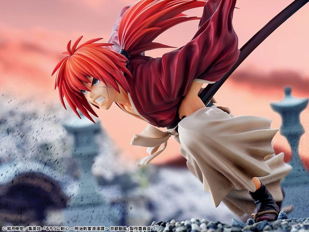 Rurouni Kenshin: Meiji Kenkaku Romantan Kyoto Douran PVC Figur 1/6 Kenshin Himura Dragon Flight of Heaven Ver. 26 cm Bellfine