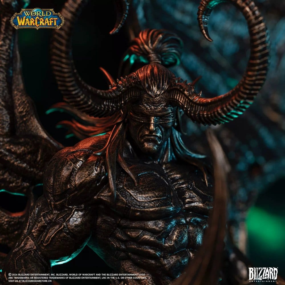 World of Warcraft 1/10 Scale Figur Illidan Stormrage (Bronze-Colored) 34 cm