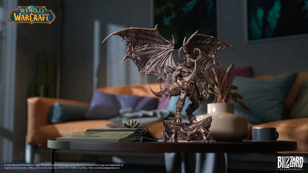 World of Warcraft 1/10 Skala Figur Illidan Stormrage (Bronsfärgad) 34 cm