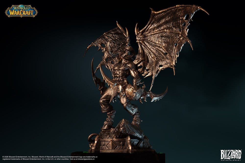 World of Warcraft 1/10 Skala Figur Illidan Stormrage (Bronsfärgad) 34 cm