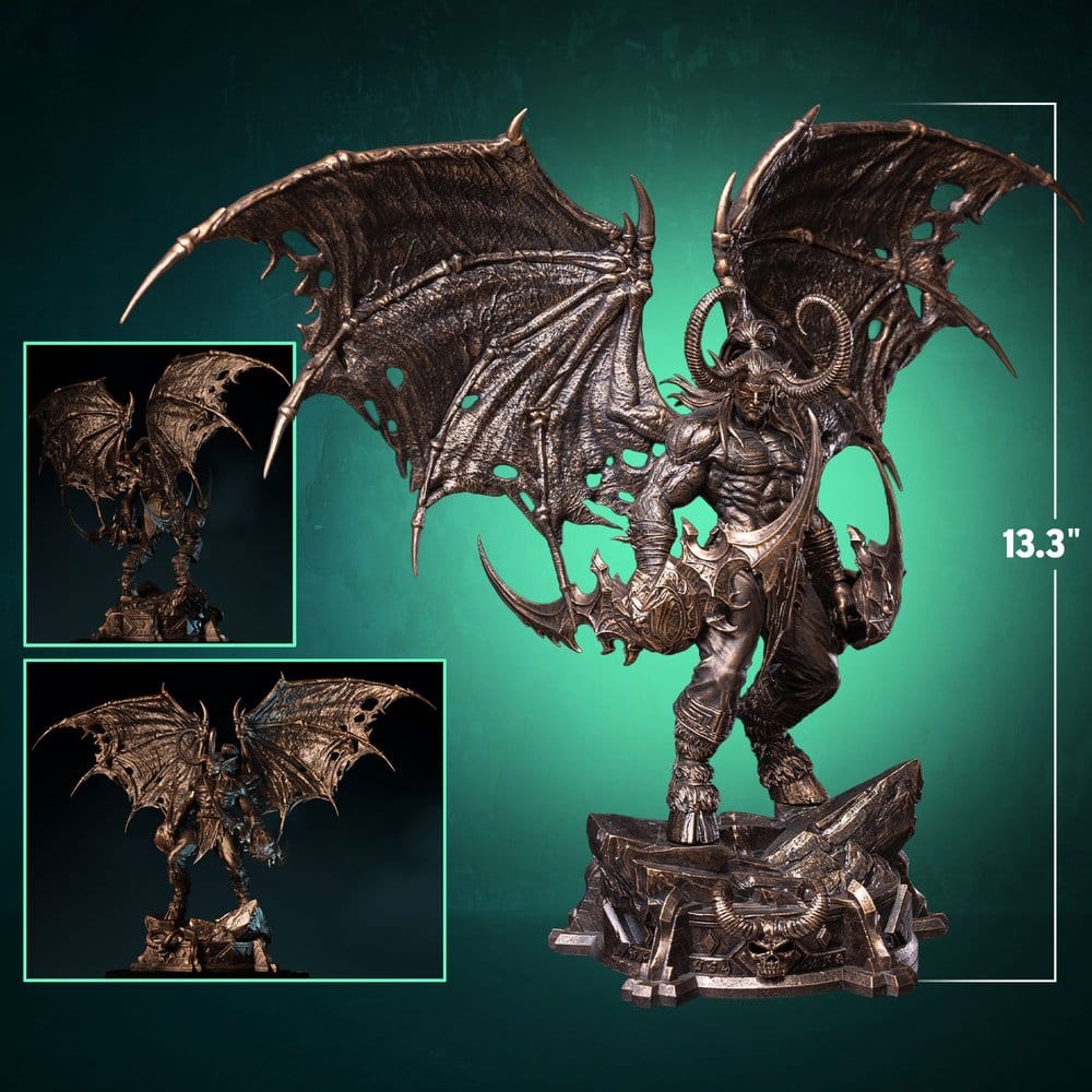 World of Warcraft 1/10 Skala Figur Illidan Stormrage (Bronsfärgad) 34 cm