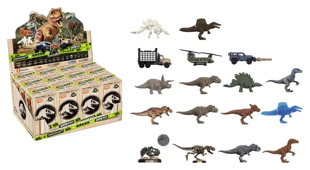 Jurassic Park Blokees byggsatser Terraventure sortiment (12 stycken)