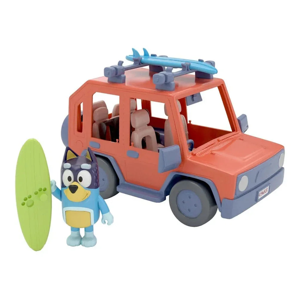Bluey Actionfigur med Fordon - Bluey Family Cruiser Moose Toys