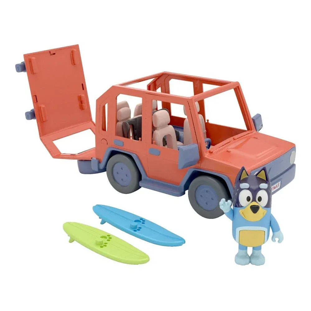Bluey Actionfigur med Fordon - Bluey Family Cruiser Moose Toys