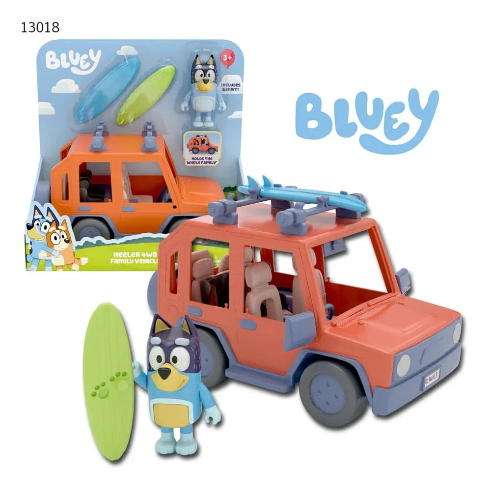 Bluey Actionfigur med Fordon - Bluey Family Cruiser Moose Toys