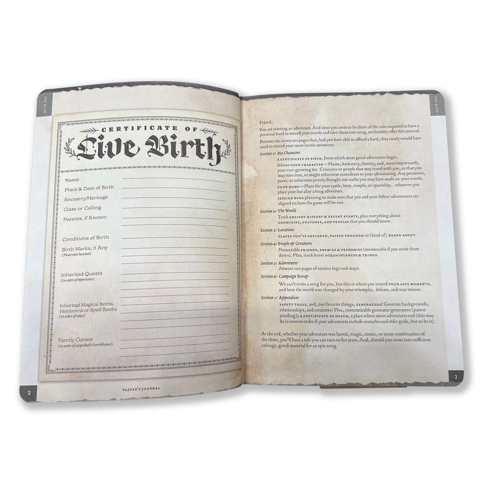 Anteckningsblock A5 Player's Journal Sage Green Shield Beadle & Grimm´s