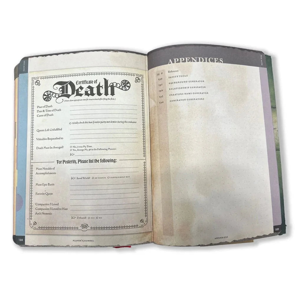 Anteckningsblock A5 Player's Journal Sage Green Shield Beadle & Grimm´s