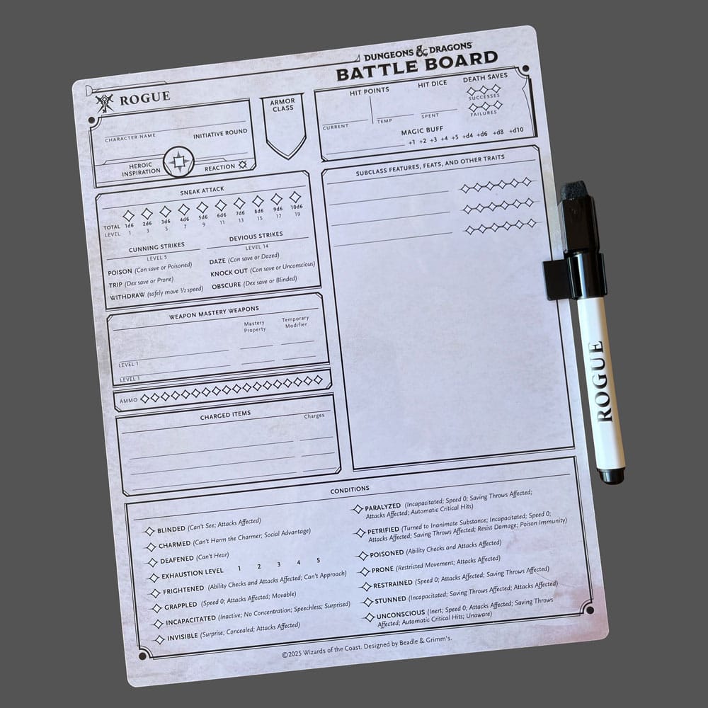 Dungeons & Dragons Battle Board Rogue Beadle & Grimm´s