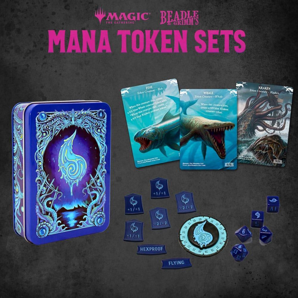 Magic the Gathering Tärningar och Token Paket Blå Mana Beadle & Grimm´s
