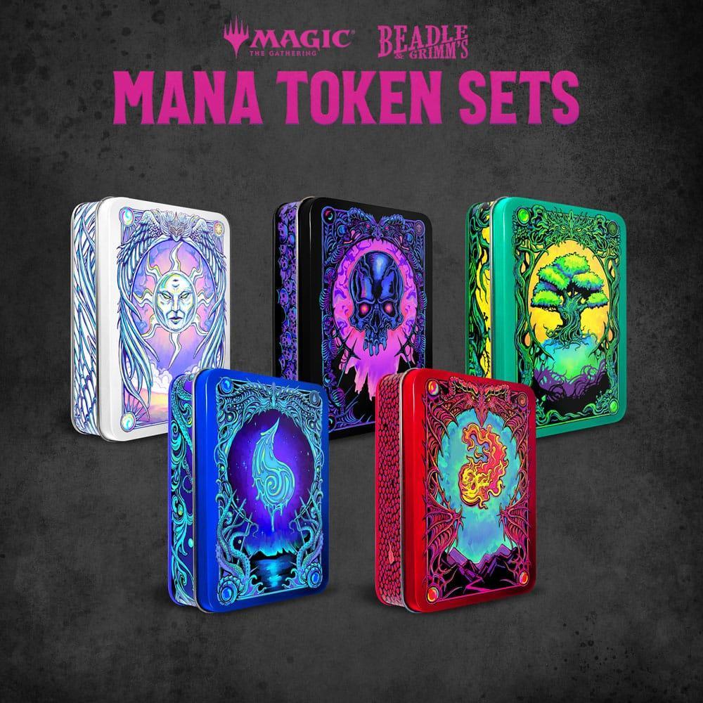 Magic the Gathering Tärningar och Token Paket Blå Mana Beadle & Grimm´s