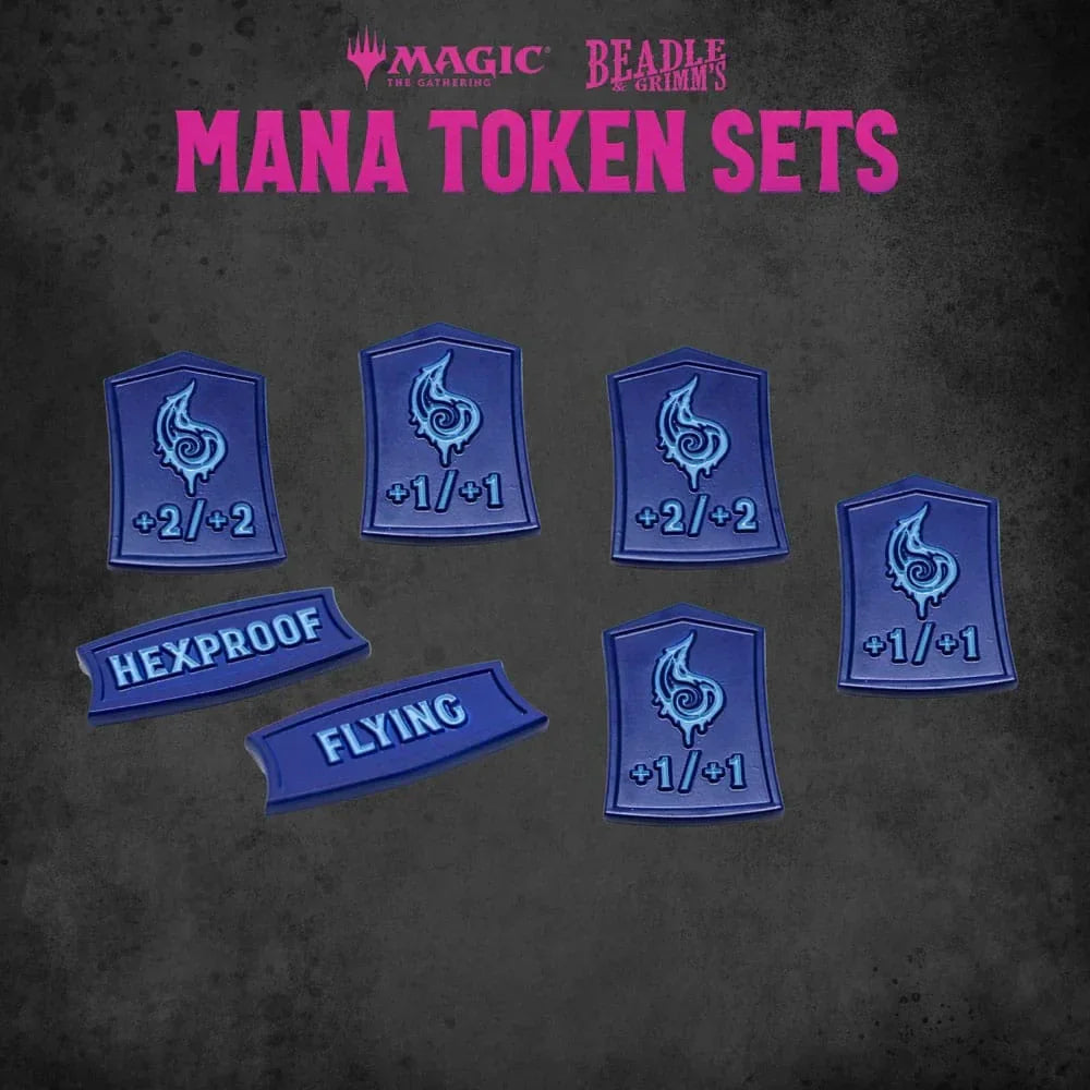 Magic the Gathering Tärningar och Token Paket Blå Mana Beadle & Grimm´s
