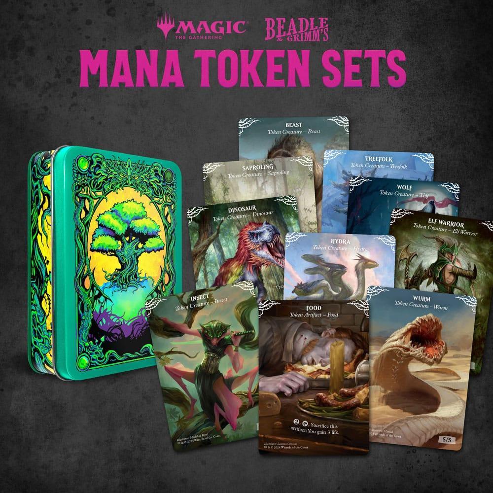 Magic the Gathering Tärningar och Token Pack Grön Mana Beadle & Grimm´s