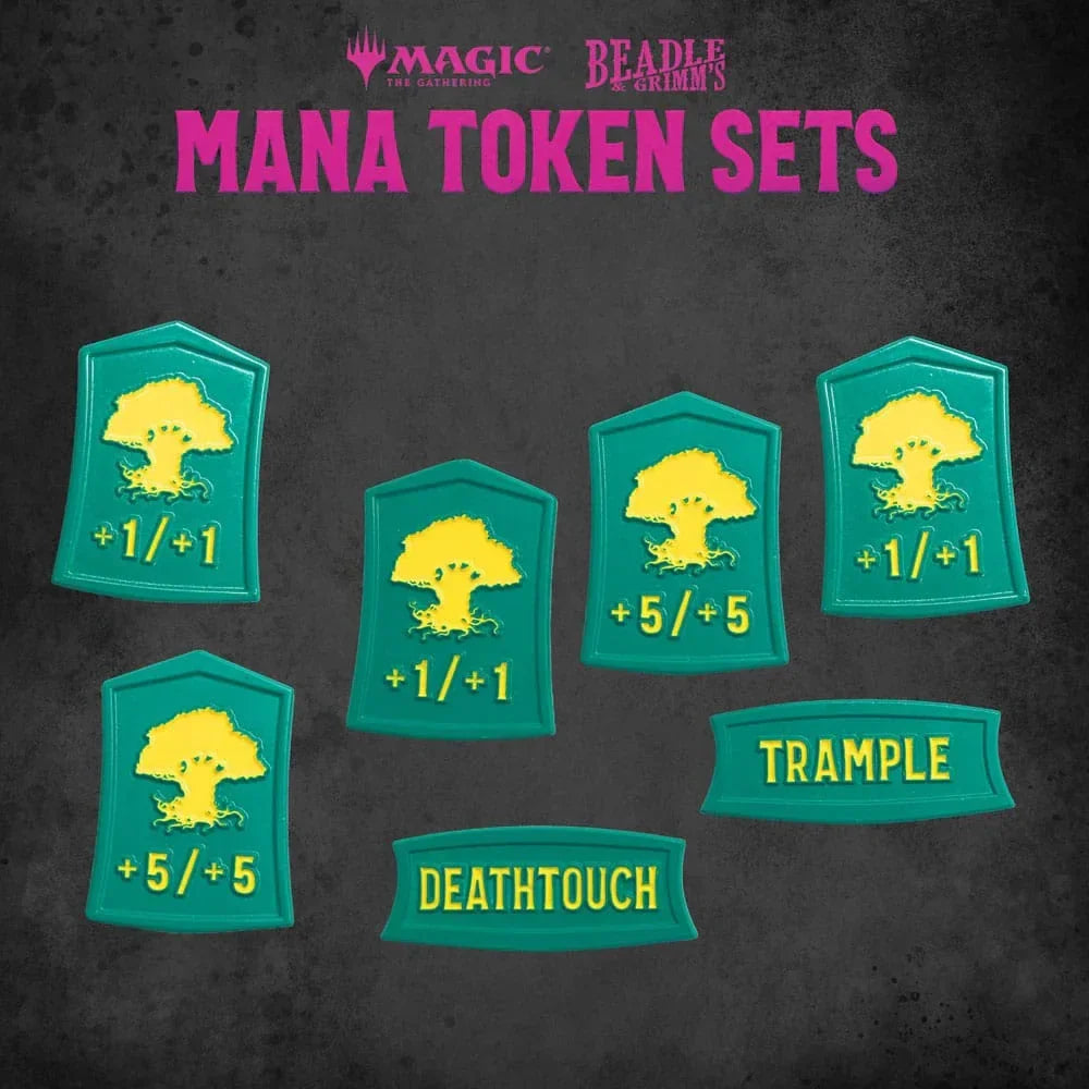 Magic the Gathering Tärningar och Token Pack Grön Mana Beadle & Grimm´s