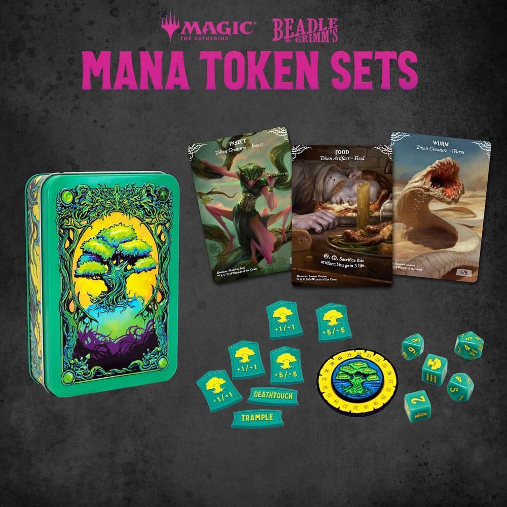 Magic the Gathering Tärningar och Token Pack Grön Mana Beadle & Grimm´s