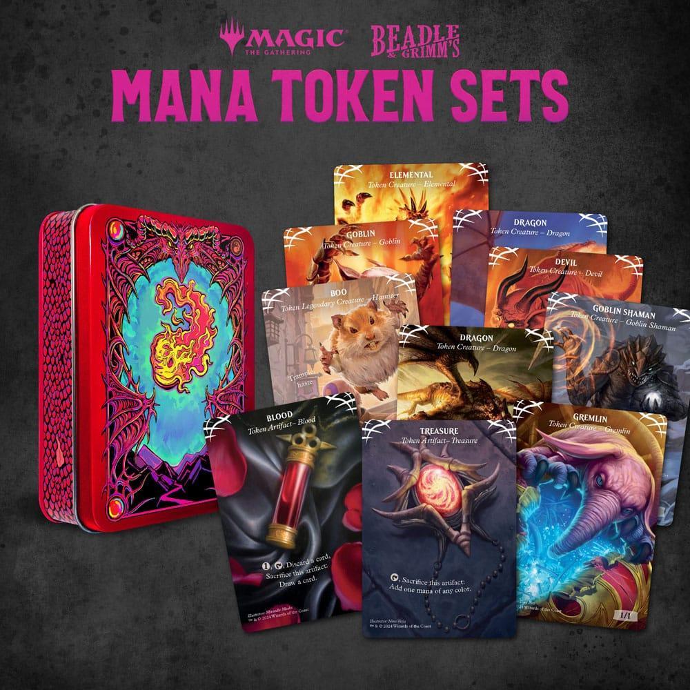 Magic: The Gathering Tärningar och Token Pack - Röd Mana Beadle & Grimm´s