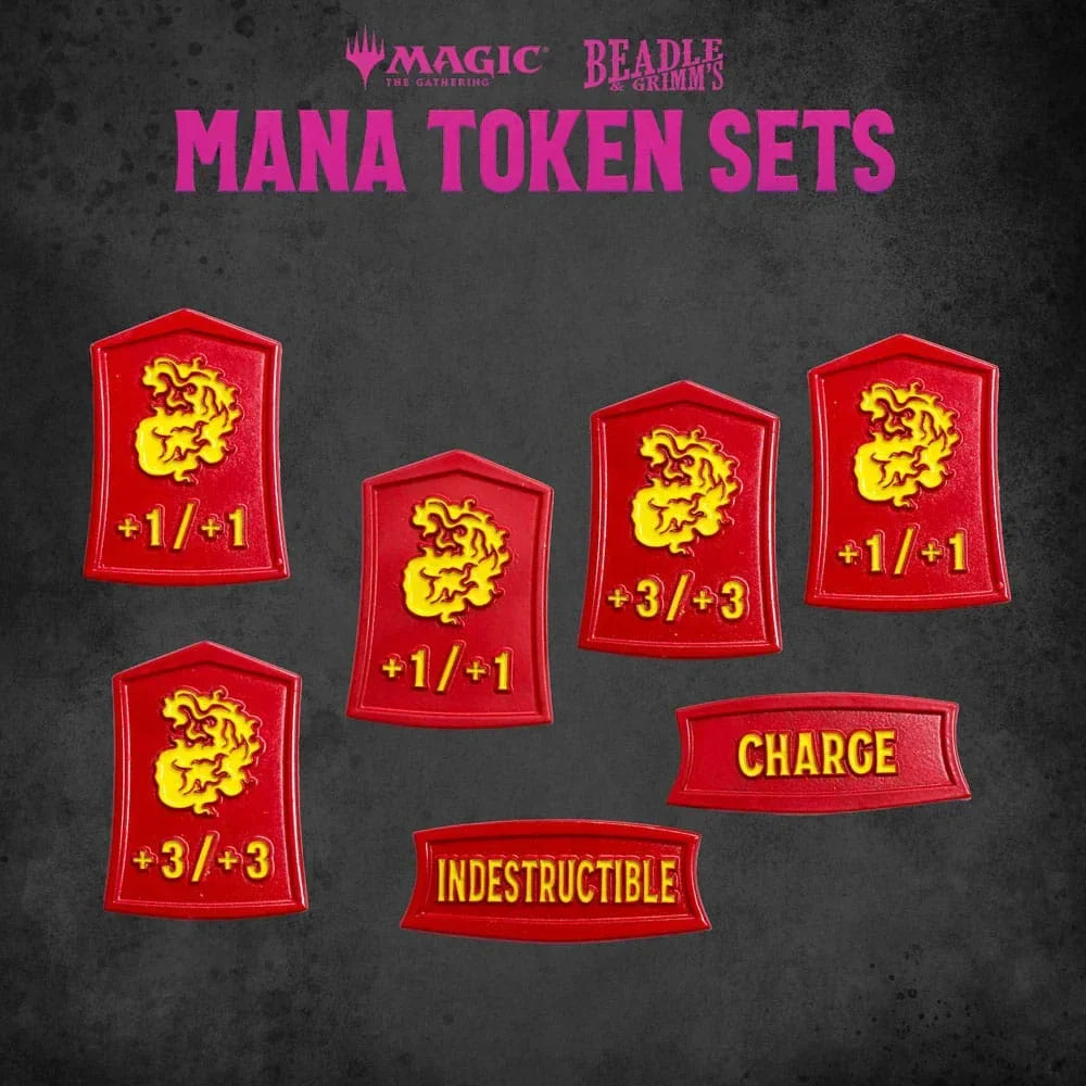 Magic: The Gathering Tärningar och Token Pack - Röd Mana Beadle & Grimm´s